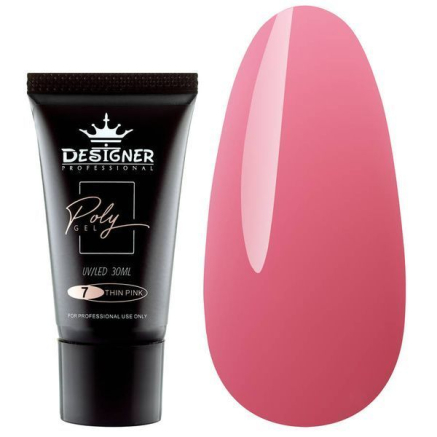 Полігель 30 мл Designer Thin Pink №7