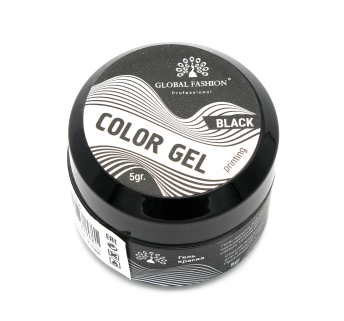 Color gel Global 5 мл чёрный, 1 шт.