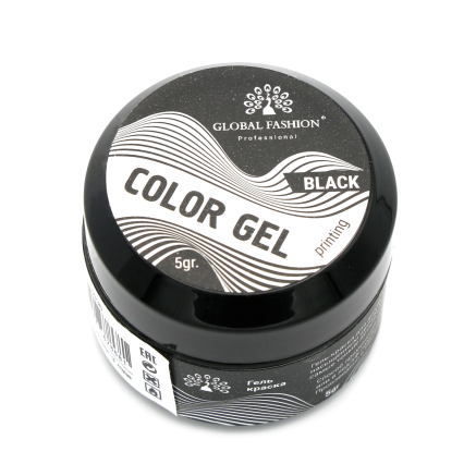 Color gel Global 5мл чорний, 1 шт.
