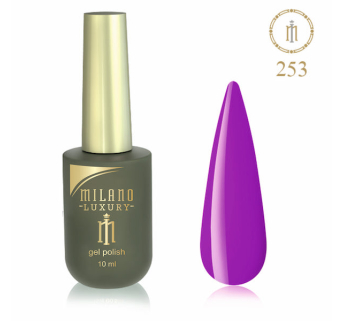 Гель лак MILANO LUXURY 10 мл № 253 (Блідий фіолетово-червоний)