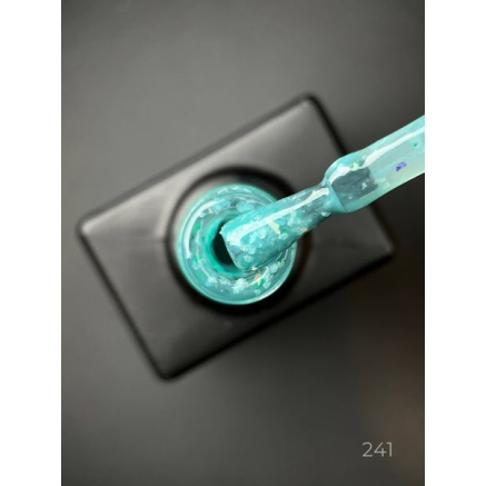 Кольорова база Miracle base Designer 241 (9 мл.) - з чорною, срібною та кольоровою поталлю