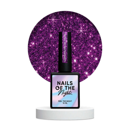 Гель-лак Nails Of The Night Cosmopolitan. темно-розовый. светоотражающий. 10 мл (4822497600688)