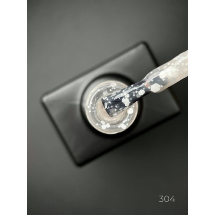 Кольорова база Marmalade base 304 Designer (9 мл.) - з білими конфетті
