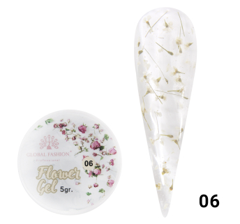 Гель с сухоцветами 5 гр, Flower Gel 06