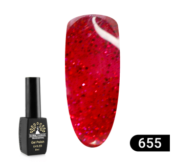 Гель лак Sexy Red, 8 мл Global Fashion 655