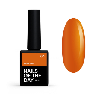 База цветная Nails Of The Day Color Base 04. морковный оранж. 10 мл (4825547640443)