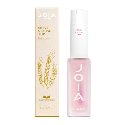 Блискуче довготривале топове покриття для лаку Shiny Strong Top JOIA vegan, 8 мл