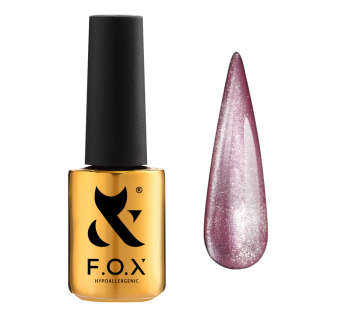База с эффектом кошачий глаз F.O.X Base Cat Eye 002. розовый. 7 мл (2100994255412)