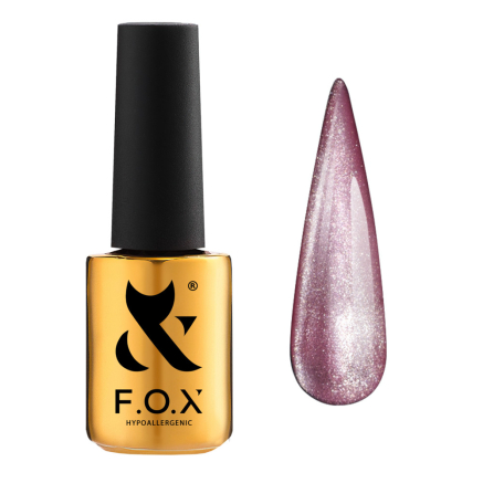 База с эффектом кошачий глаз F.O.X Base Cat Eye 002. розовый. 7 мл (2100994255412)