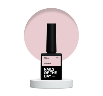 База камуфлирующая Nails Of The Day Cover Base New Formula 11 полупрозрачный нежно-нюдовый 10 мл (4826420947000)