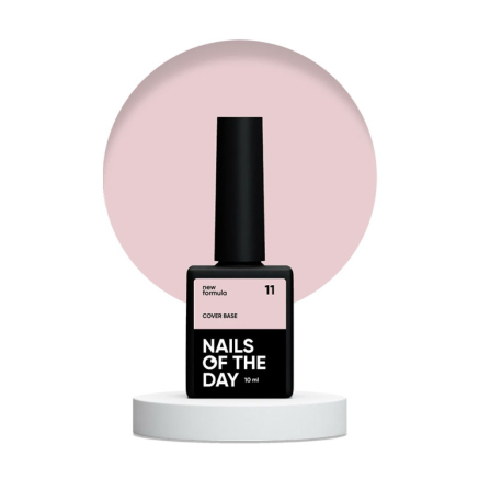 База камуфлирующая Nails Of The Day Cover Base New Formula 11 полупрозрачный нежно-нюдовый 10 мл (4826420947000)