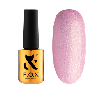 Гель-лак F.O.X Diamond 003 нежный розовый с золотистыми шиммерами. 7 мл (2100994246687)