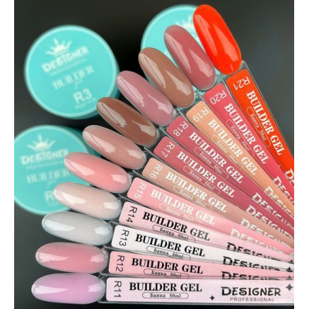 Builder Gel 55 мл., Designer (Моделюючий гель) R21 Pink Cloud
