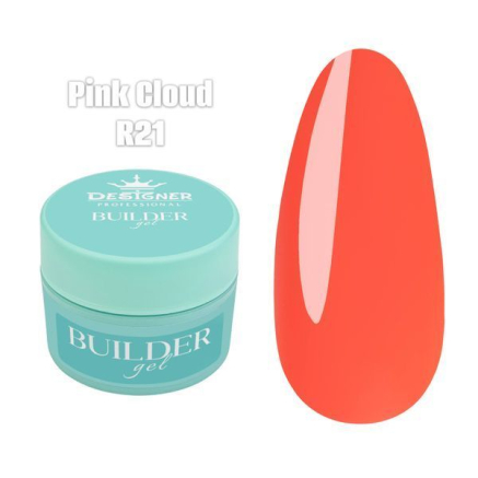 Builder Gel 55 мл., Designer (Моделюючий гель) R21 Pink Cloud