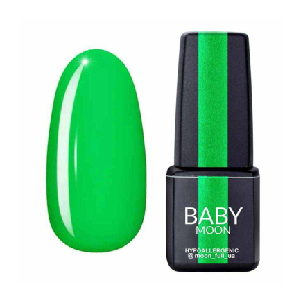 Гель-лак Baby Moon Perfect Neon 012 яскраво-зелений. 6 мл (5908254001895)
