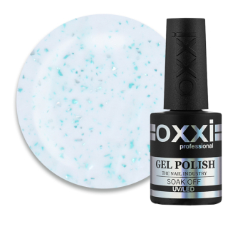 База камуфлирующая Oxxi Professional Jolly Base 006. молочный с серебристой и зеленой поталью.10 мл (2100994295777)