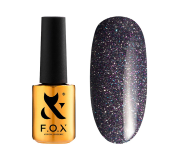 Гель-лак F.O.X Sparkle 008 сине-фиолетовый с блестками. светоотражающий. 7 мл (390136044598)
