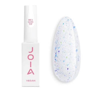Топ для гель-лака Mica Gloss Top No Wipe, глянцевый, JOIA vegan, 8 мл