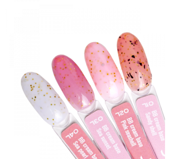 Палітра на тіпсах BB Cream Base JOIA vegan Shiny Shell, 4 кольори