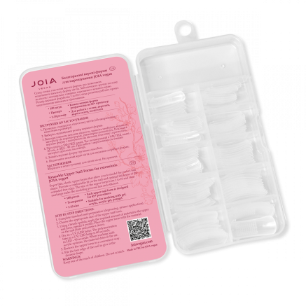 Багаторазові верхні форми для нарощування JOIA vegan Reusable Upper Nail Forms for extensions, 100 шт Багаторазові верхні форми для нарощування JOIA vegan Reusable Upper Nail Forms for extensions, 100 шт