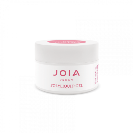 Гель-база PolyLiquid Gel Pink Lace, JOIA Vegan, 15 мл