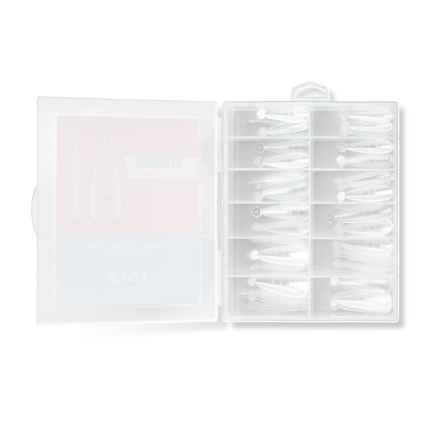 Багаторазові верхні форми для нарощування JOIA vegan, Almond, 120 шт. Багаторазові верхні форми для нарощування JOIA vegan, Almond, 120 шт.