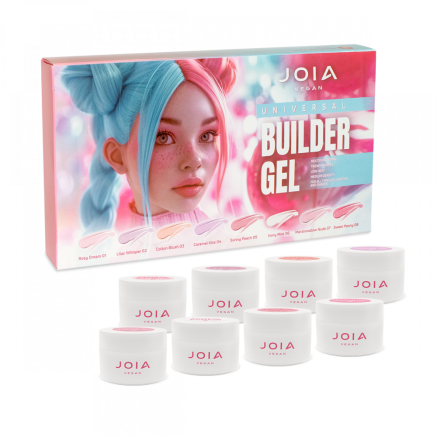 Набор моделирующих гелей Universal builder gel JOIA vegan, 8 цветов