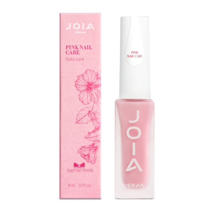 Зміцнююче базове покриття для нігтів Pink Nail Care JOIA vegan, 8 мл Зміцнююче базове покриття для нігтів Pink Nail Care JOIA vegan, 8 мл