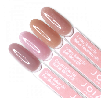 Палітра гелів на тіпсах Creamy Builder Gel JOIA vegan 026-029