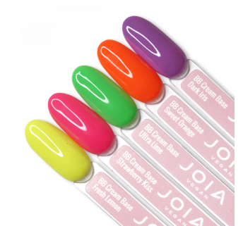 Палітра на тіпсах BB Cream Base JOIA vegan, 5 неонових кольорiв