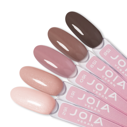 Палітра гель-лаків на тіпсах JOIA vegan 158-162