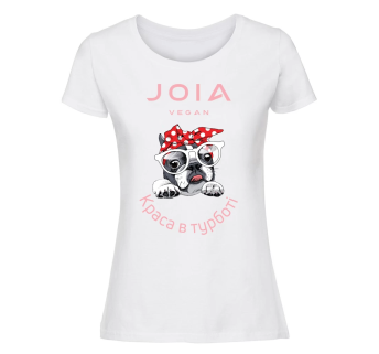 Футболка біла Краса в турботі JOIA vegan, розмір S