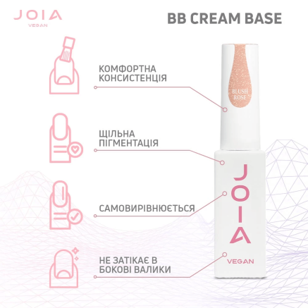 Каммуфлирующая база BB cream base Blush Rose, JOIA vegan, 8 мл Каммуфлирующая база BB cream base Blush Rose, JOIA vegan, 8 мл