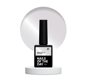 NAILSOFTHEDAY Korean cat eye 01 – світло-оливковий гель лак котяче око, 10 мл
