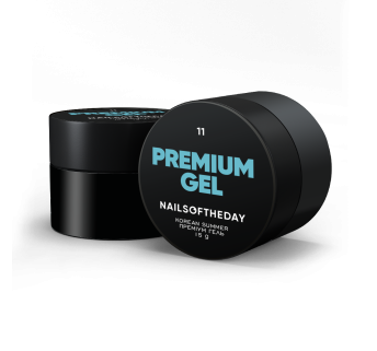NAILSOFTHEDAY Premium gel 11 — блакитний будівельний гель, 15 мл
