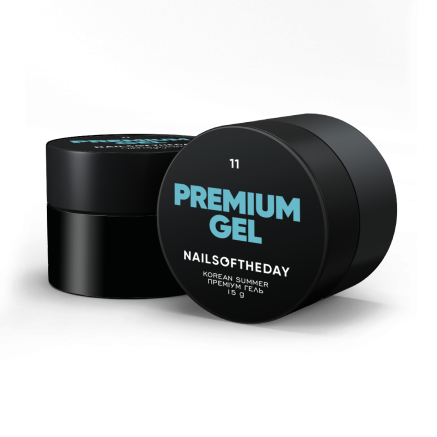 NAILSOFTHEDAY Premium gel 11 — блакитний будівельний гель, 15 мл