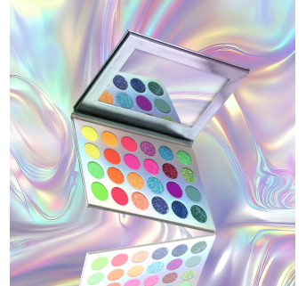 NAILSOFTHENIGHT Supernova nails palette — палитра с насыщенными пигментами для ногтей, 24 цвета (пигменты: неоновые, осенние и люминесцентные)