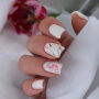 NAILSOFTHEDAY Potal base 16 – ніжно-молочна база з голографік стильною поталлю, 10 мл