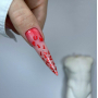 NAILSOFTHEDAY FUN! top 02 — фінішне покриття для нігтів з червоним арт-декором , без липкого шару, 10 мл