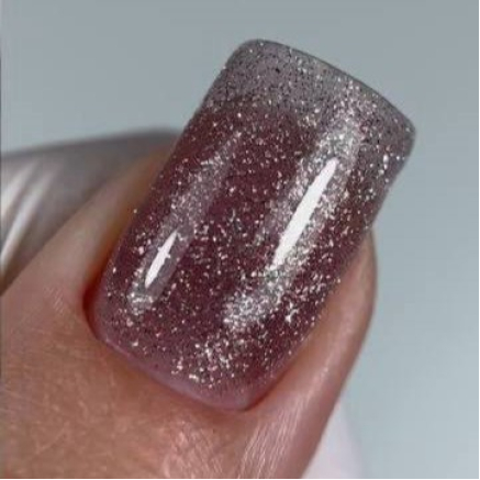 NAILSOFTHENIGHT Sparkle builder gel 07 — коричневий світловідбиваючий будівельний гель, 15 мл
