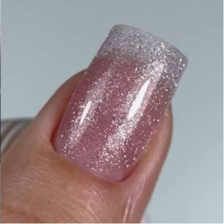 NAILSOFTHENIGHT Sparkle builder gel 06 — персиковий світловідбиваючий будівельний гель, 15 мл