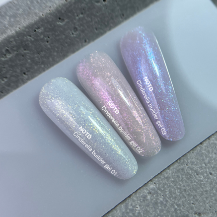 NAILSOFTHEDAY Cinderella builder gel 01 — молочний будівельний гель з перлинним переливом для нігтів, 15 г