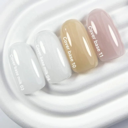 Nailsoftheday Cover base 11 — напівпрозоре ніжно-нюдове базове покриття для нігтів, 30 ml