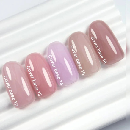 Nailsoftheday Cover base 12 — ніжне бежево-рожеве базове покриття для нігтів, 10 ml