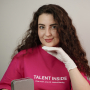NAILSOFTHEDAY футболка TALENT INSIDE яскраво-рожева брендована класичний логотип