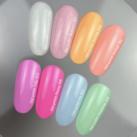 NAILSOFTHEDAY Gel polish Peony— теплий насичений рожевий гель–лак для нігтів, що перекриває в один шар, 10 мл