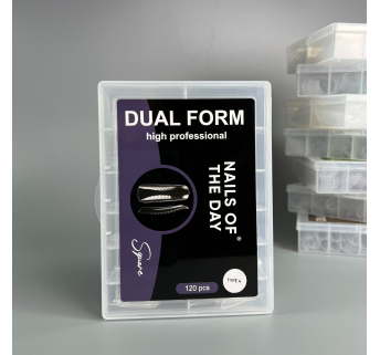 NAILSOFTHEDAY Dual Form Square (Type 4) – верхние формы скво квадрат для ногтей, 120 шт