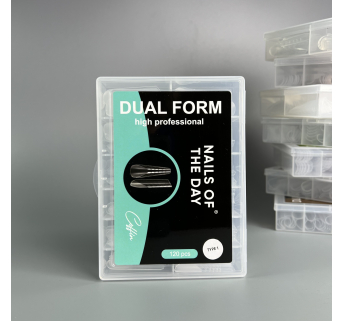 NAILSOFTHEDAY Dual Form Coffin (Type 1) – верхние формы современный миндаль для ногтей, 120 шт