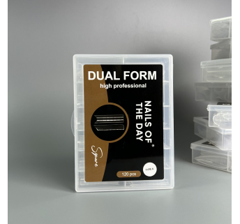 NAILSOFTHEDAY Dual Form Square (Type 6) — верхние формы квадрат арочный для частичной коррекции/наращивания ногтей, 120 шт.