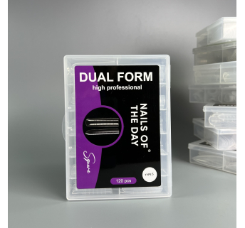 NAILSOFTHEDAY Dual Form Square (Type 5) – верхние формы квадрат для ногтей, 120 шт